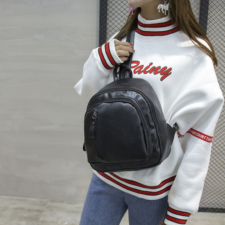 Structured Leather Mini Backpack Kalsten