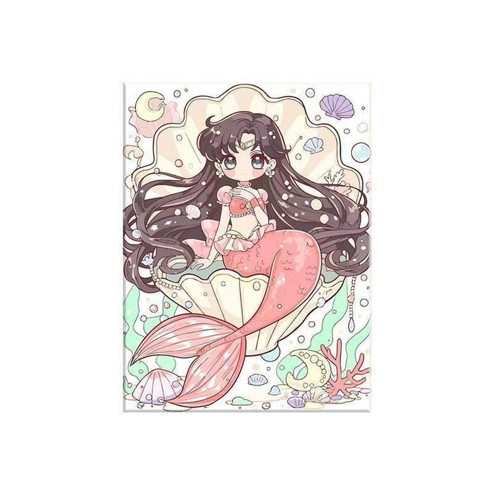Anime-Inspired Mermaid Illustration Canvas Art Kalsten