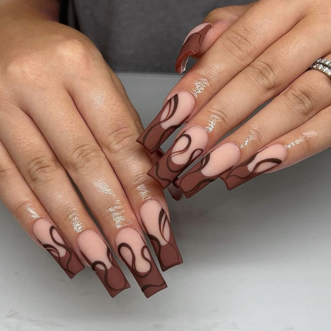 Animal Print Glam Press-On Nails Kalsten