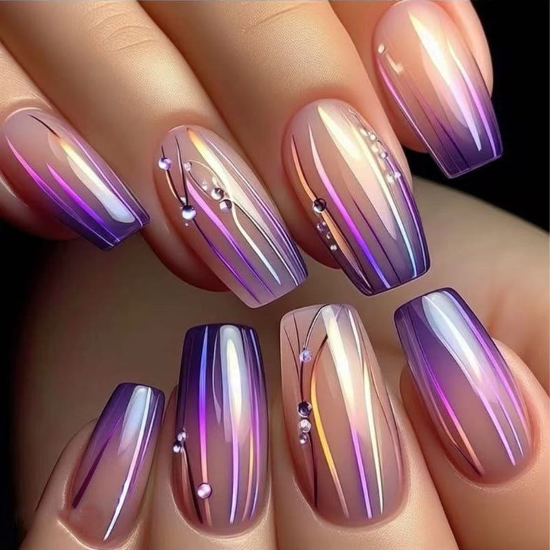 Artificial Nail Set with Cheerful Spring Design Kalsten