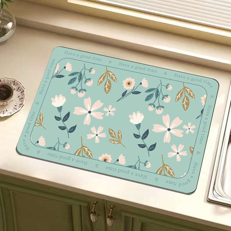 Inspirational Floral Floor Mat Kalsten