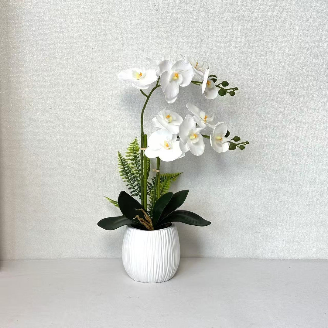 Faux Orchid Plant Arrangement for Home Decor