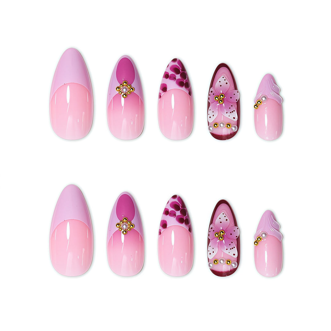 Premium Floral Nail Art Extensions Kalsten