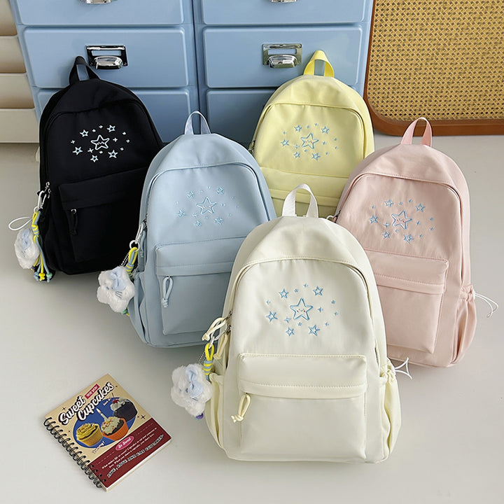Cute Printed Star-Embellished Backpack Kalsten