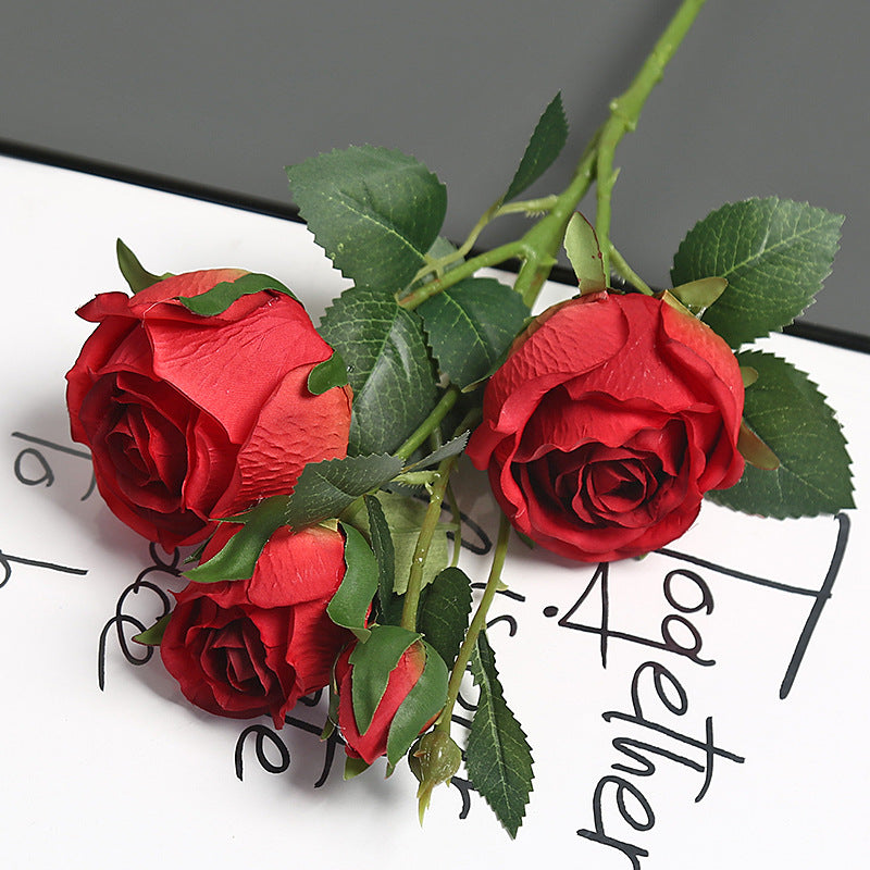 Realistic Artificial Rose Arrangement