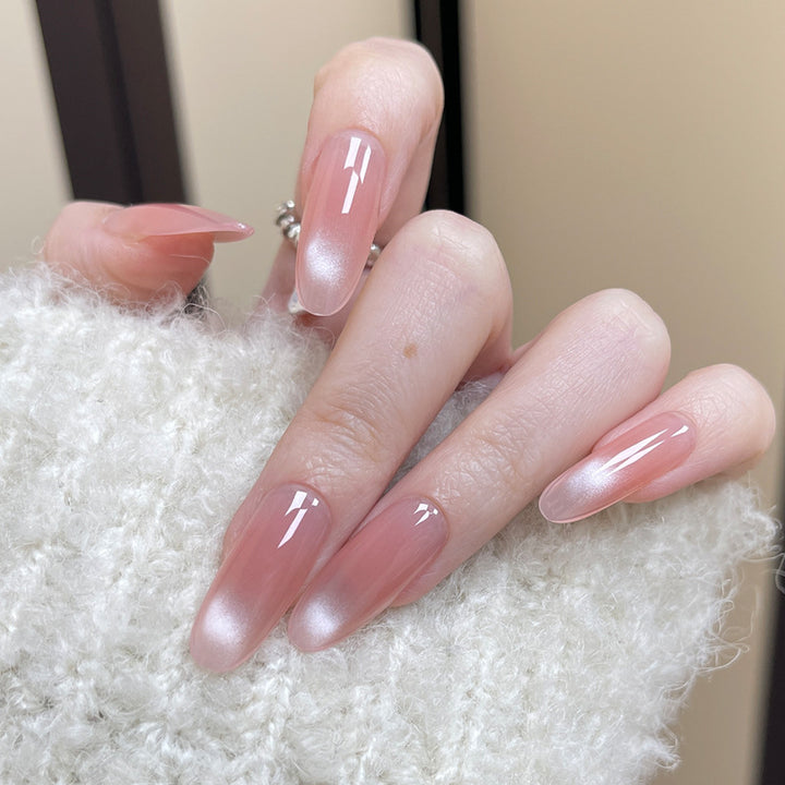 Glossy Natural Press-On Nail Extensions Kalsten