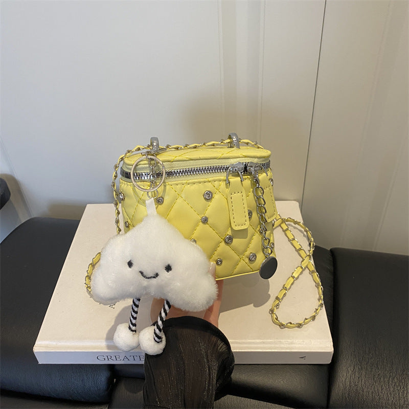 Trendy Quilted Mini Crossbody Bag