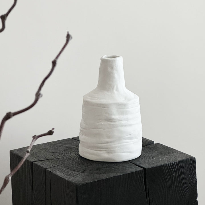 Textured Ceramic Art Vase
