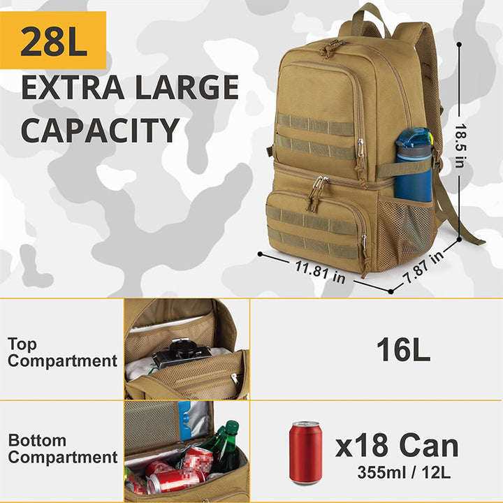Multifunctional outdoor backpack with cooler Kalsten