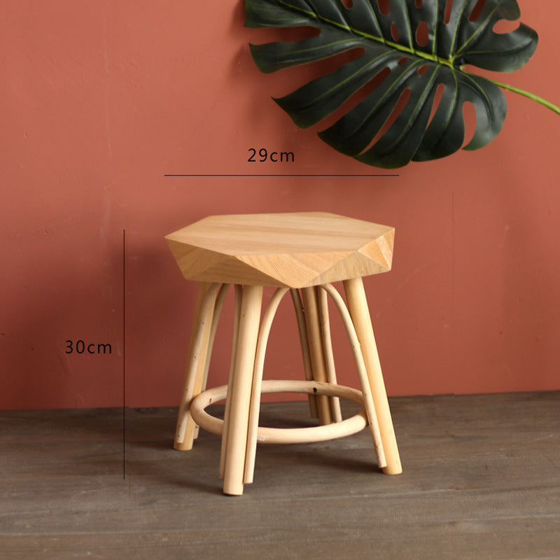 Modern stool made of solid wood Kalsten