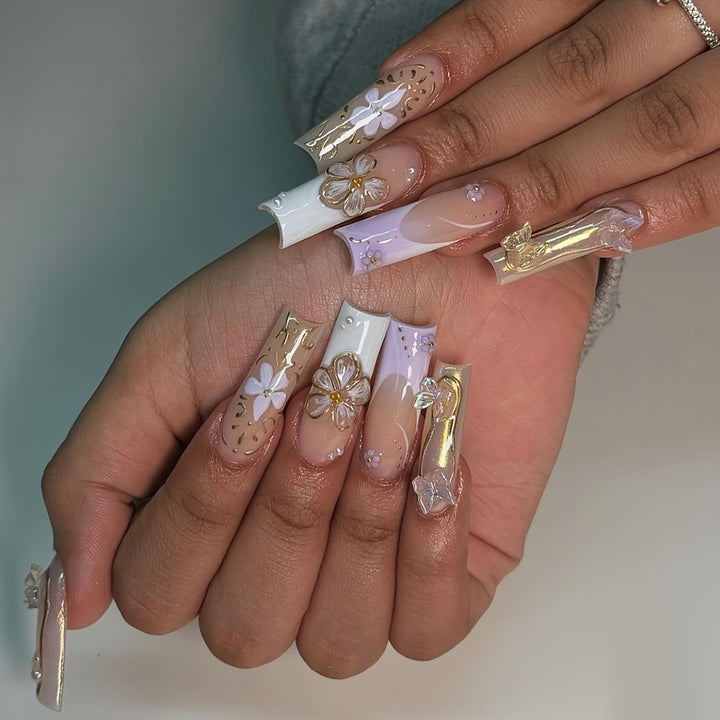 Artistic 3D Butterfly Nail Extensions Kalsten