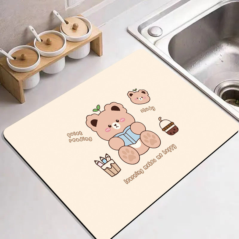 Cute Cartoon Food-Themed Kitchen Mat Kalsten