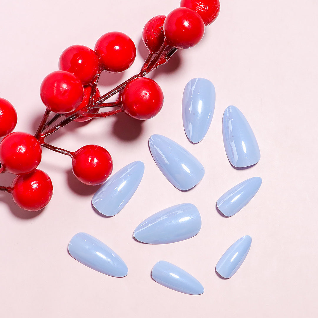 DIY Natural Finish Almond-Shaped Press-On Nails Kalsten