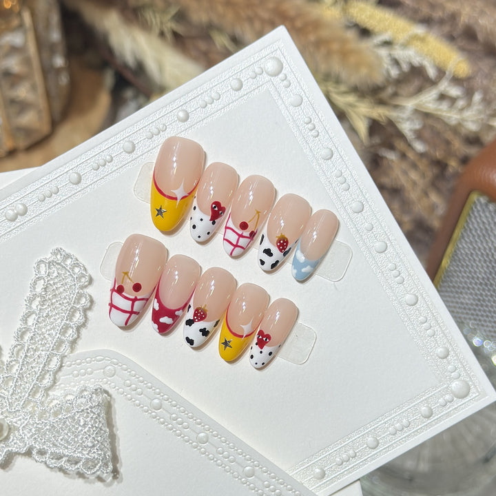 Creative Fruit-Themed Press-On Nail Set Kalsten