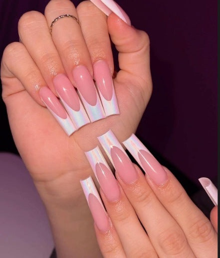 Elegant French Tip Nail Art Enhancements Kalsten
