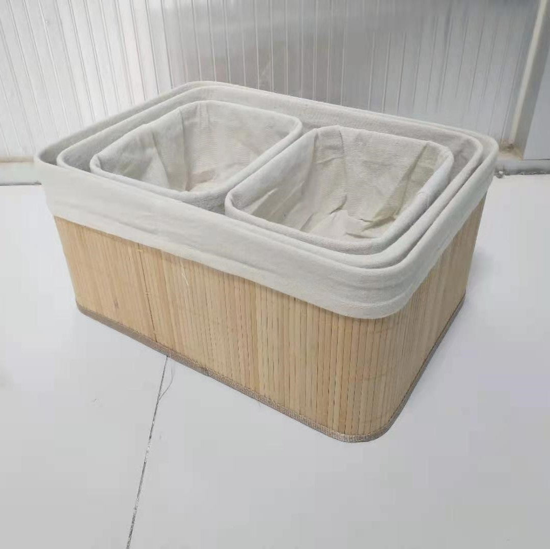 Elegant Storage Baskets Made of Natural Bamboo Kalsten
