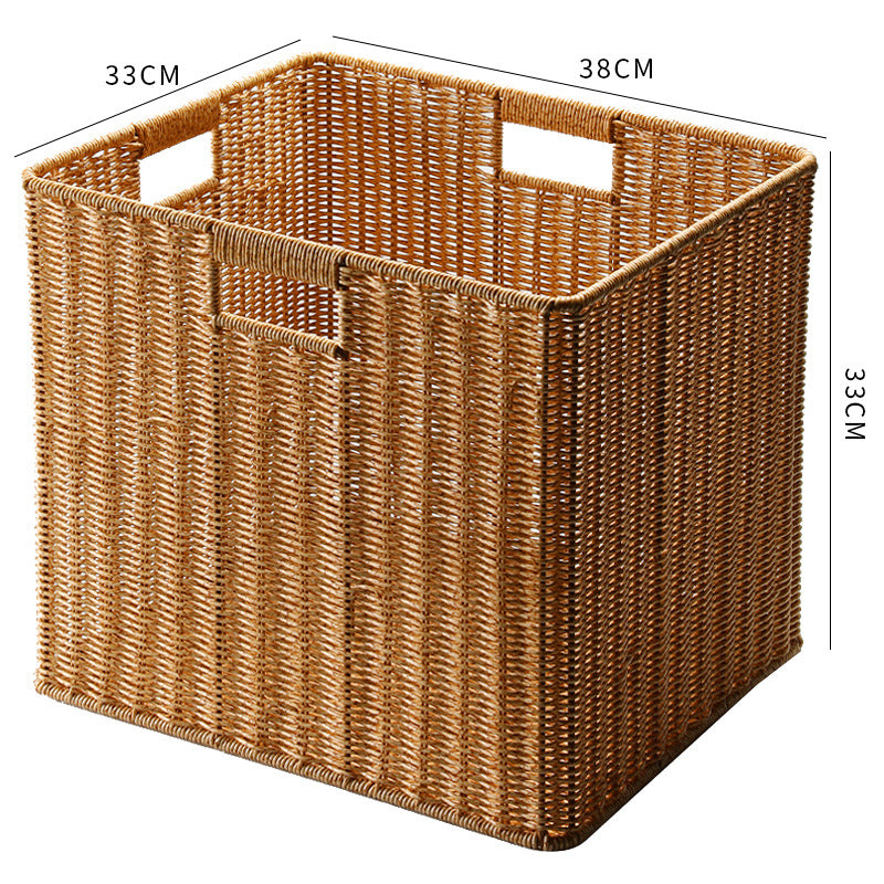 Stylish Rectangular Wicker Storage Bin Kalsten