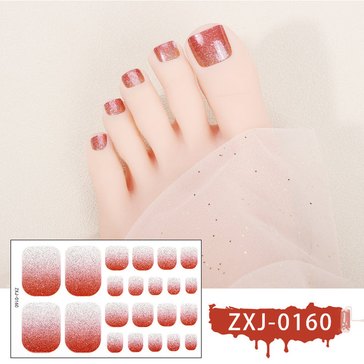 Sparkling Glitter Toenail Wraps