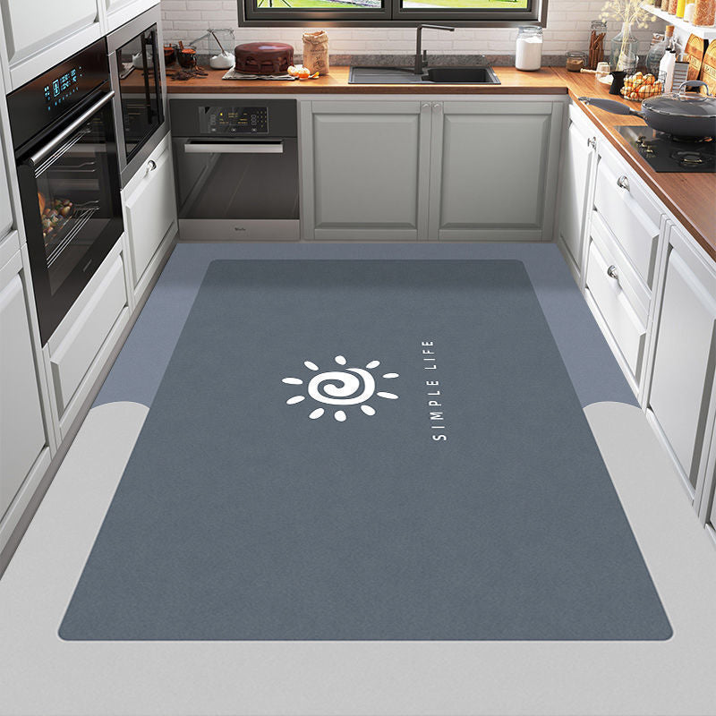 Cute Cartoon Dog-Themed Kitchen Mat
