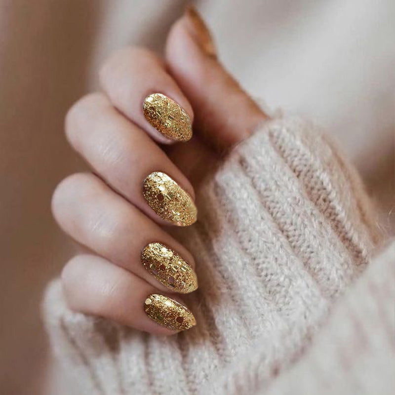 Glittering Long Stiletto Press-On Nails Kalsten
