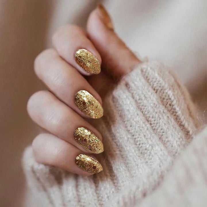 Glittering Long Stiletto Press-On Nails Kalsten