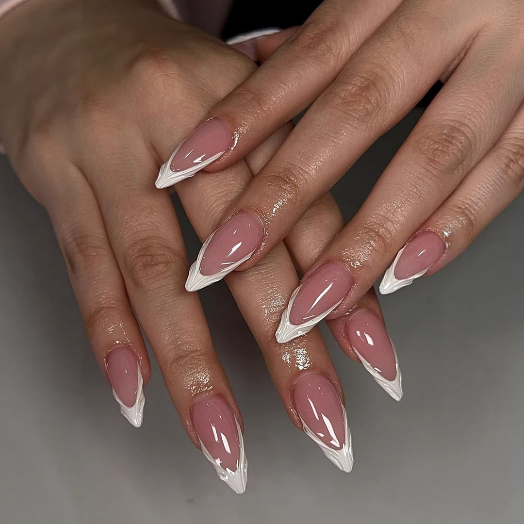 Elegant Artificial Nails with Botanical Designs Kalsten