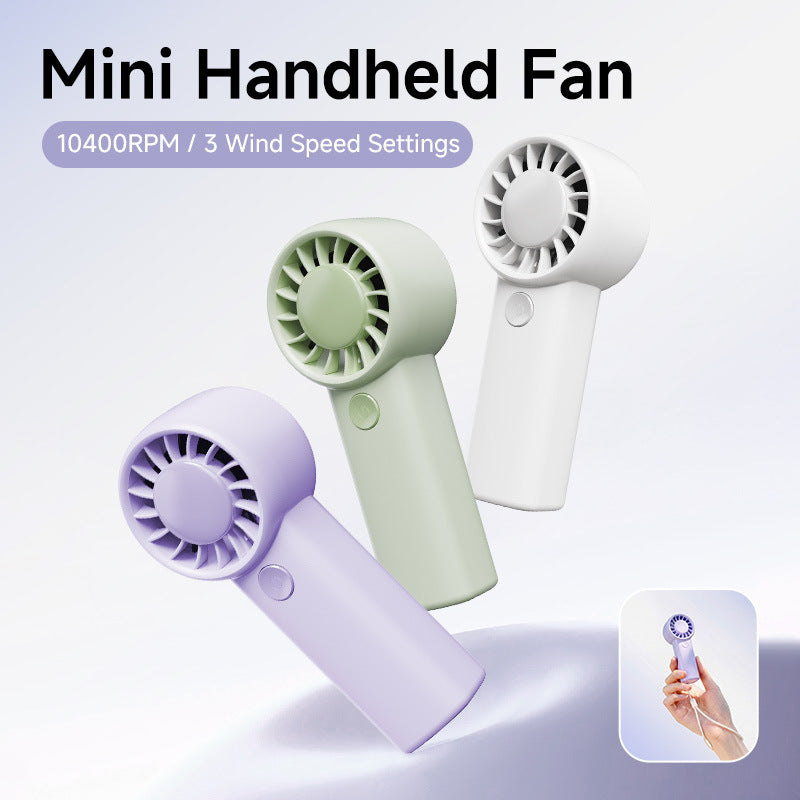 Unisex nan compact rechargeable handheld personal fan with quiet brushless motor Kalsten