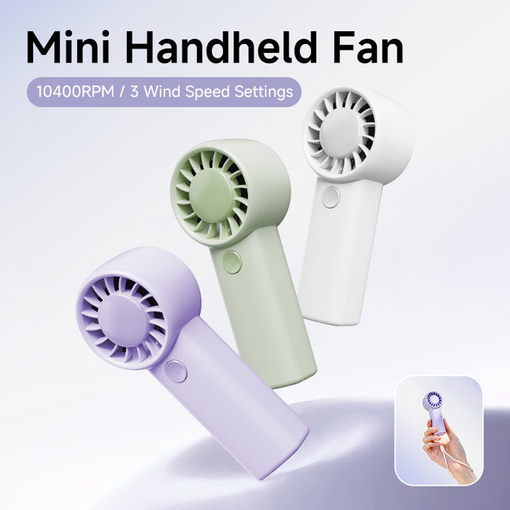 Unisex nan compact rechargeable handheld personal fan with quiet brushless motor Kalsten