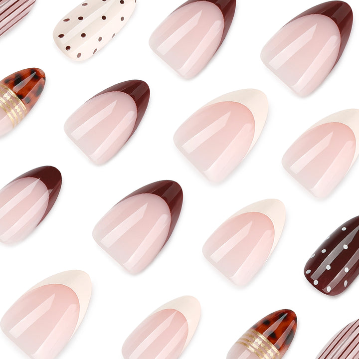 Elegant Stiletto Nails with Creative Glittering Design Kalsten