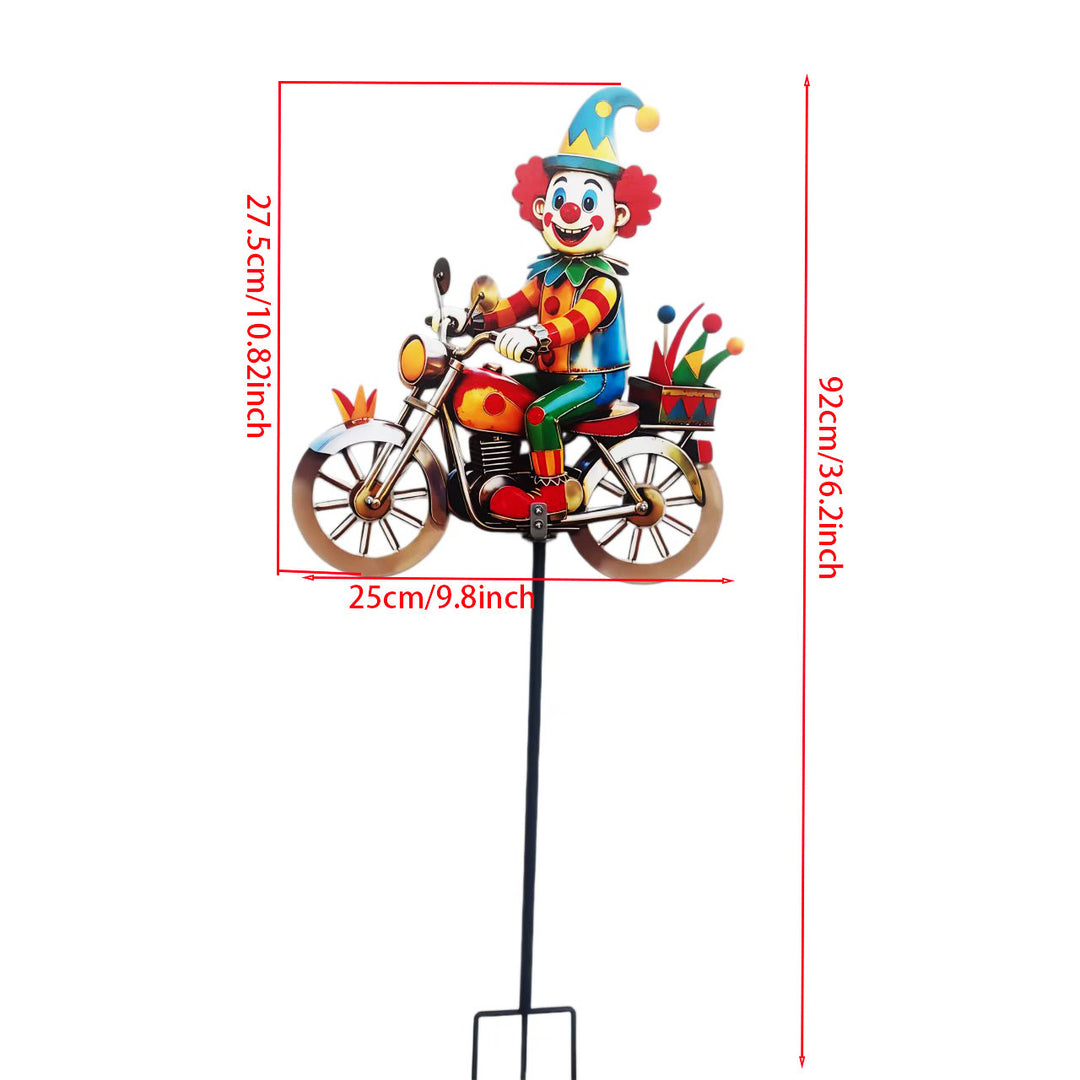 Garden Decor Clown Riding Motorcycle Kalsten