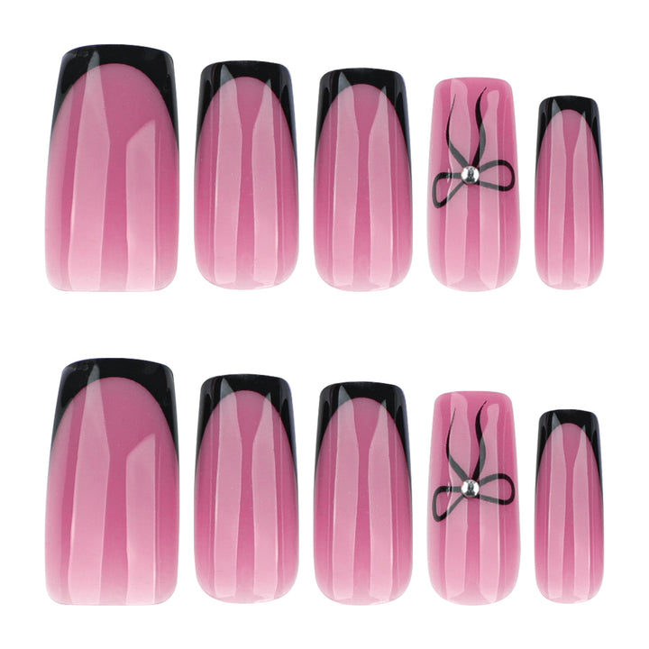 Elegant Nail Extensions with Unique Flower Design Kalsten
