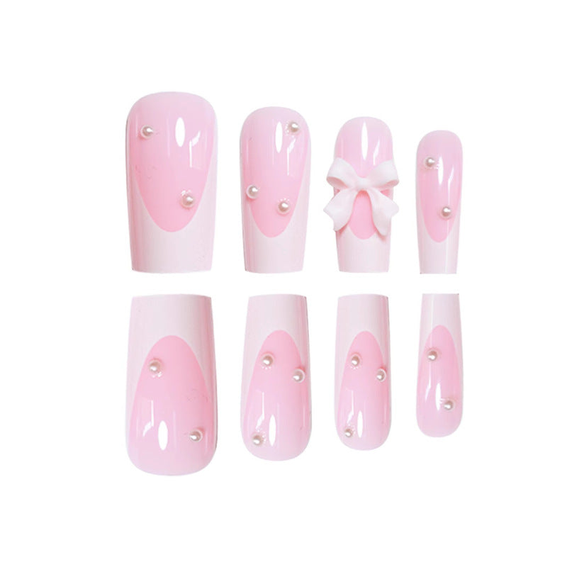 Decorative Press-On Nails with Bow Accents Kalsten
