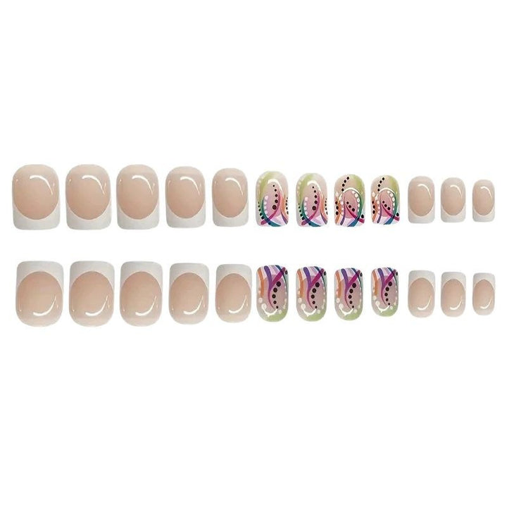 Artistic Geometric Nail Art Extensions Kalsten
