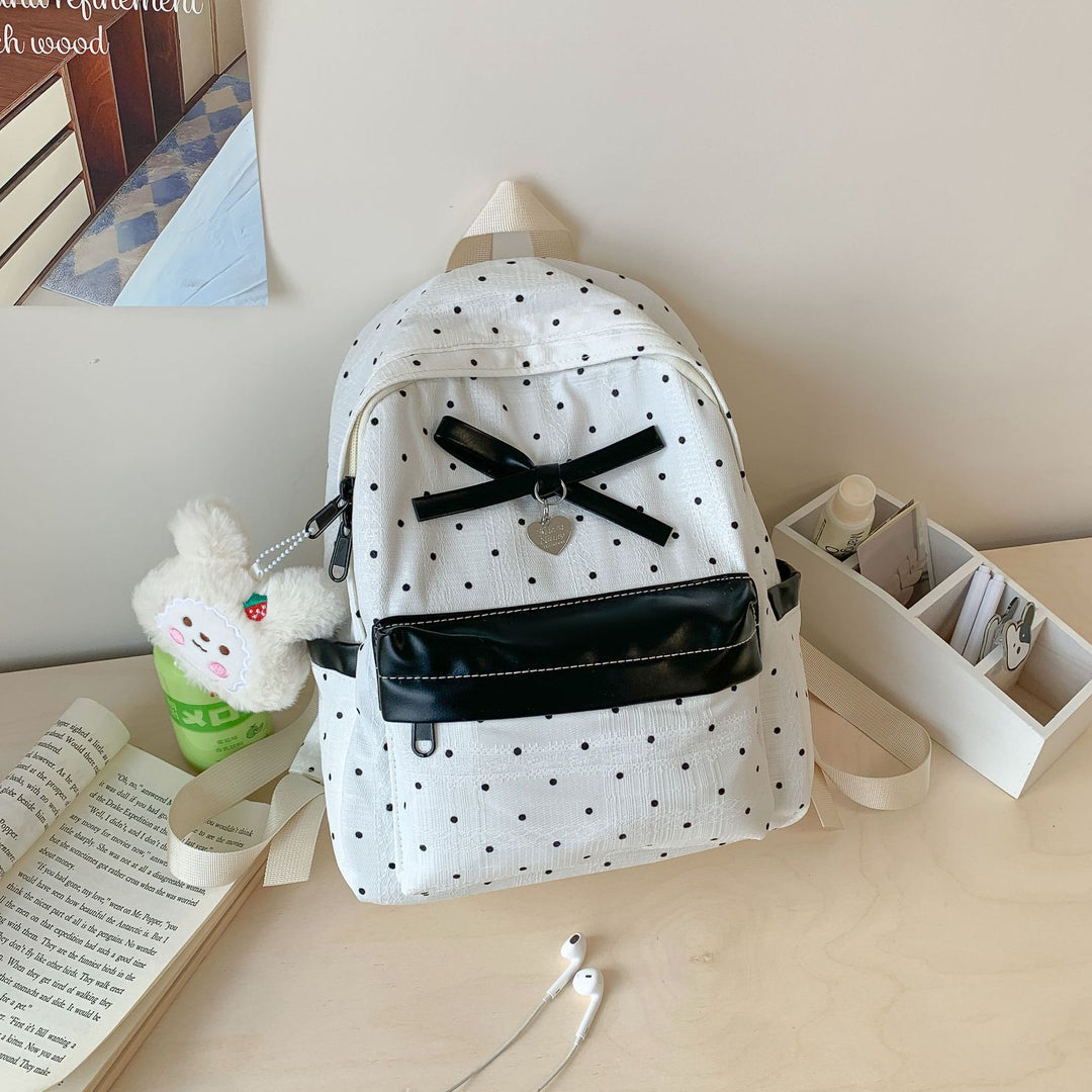 Stylish Polka Dot Backpack