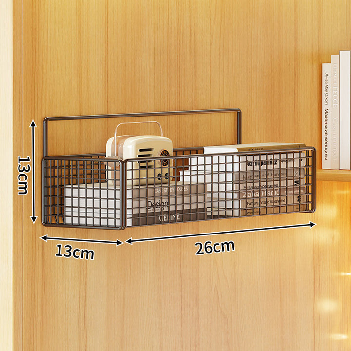 Wall-Mounted Metal Mesh Storage Basket