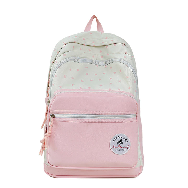 Charming Star-Patterned School Backpack Kalsten