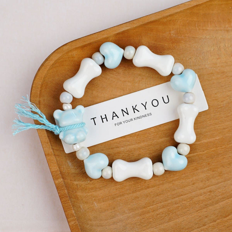 Heart-Shaped Beaded Bracelet Kalsten