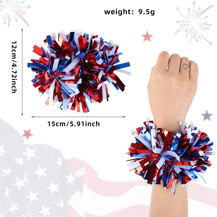 Unisex nan sparkling tinsel bracelet with elastic inner ring and voluminous tinsel finish Kalsten