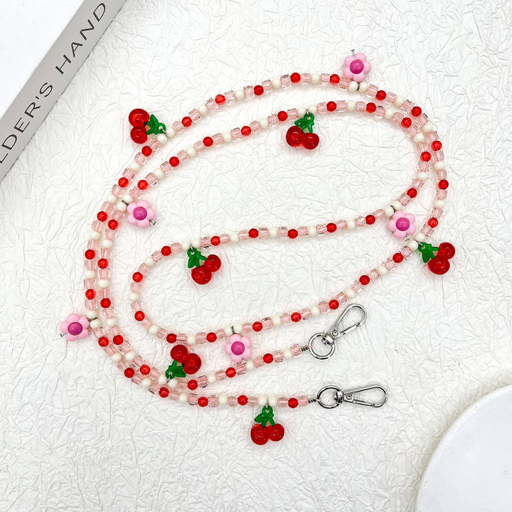 Beaded Eyewear Chain with Stylish Checker Design Kalsten