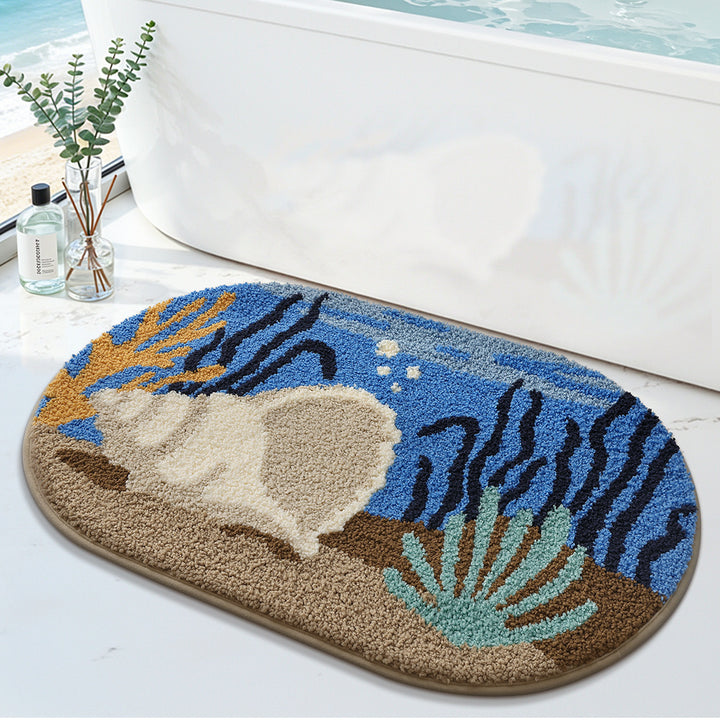 Playful Dog-Themed Bath Mat Kalsten