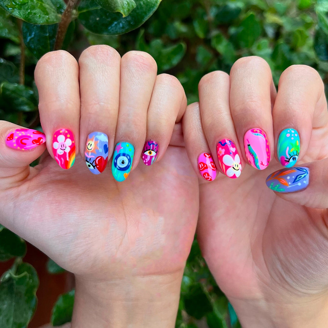 Creative and colorful nail art Kalsten