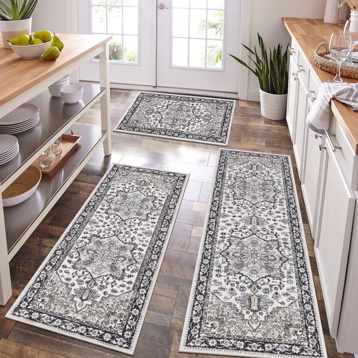 Geometric Pattern Kitchen Runner Mat