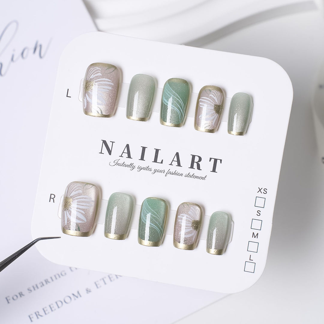 Decorative 3D Butterfly Press-On Nails Kalsten