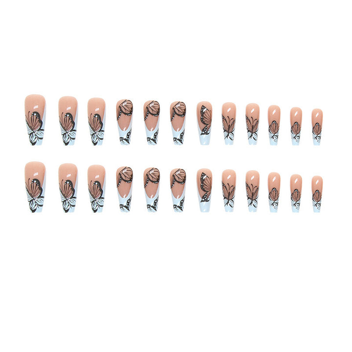 Artistic Butterfly Design Press-On Nail Tips Kalsten