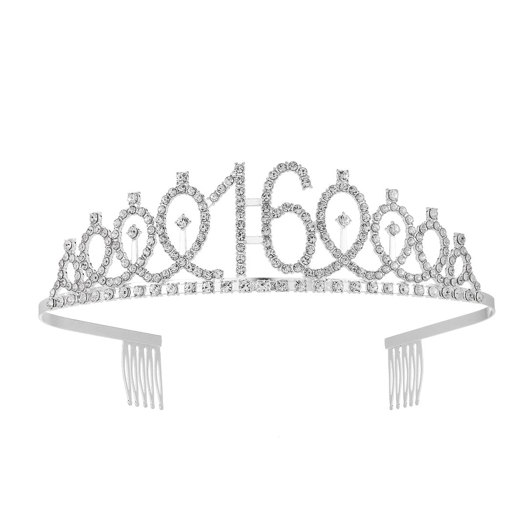 Women's Crystal-Embellished Tiara with Elegant Design Kalsten