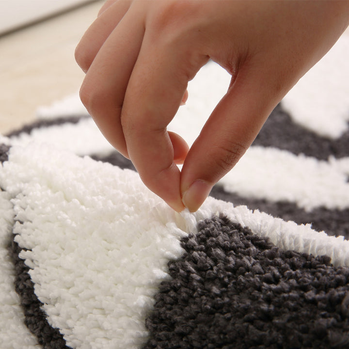 Leaf Patterned Luxury Bath Mat Kalsten