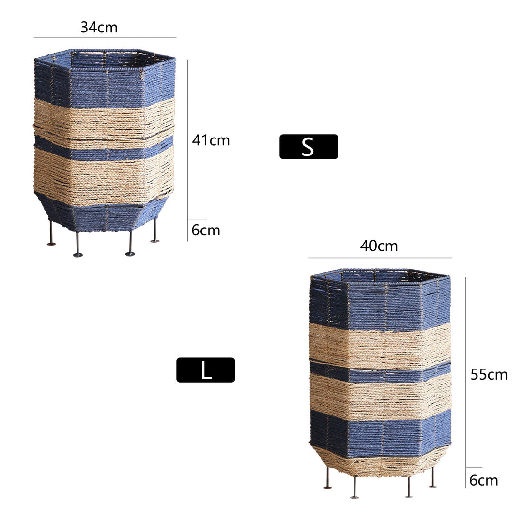 Decorative laundry basket with metal legs Kalsten