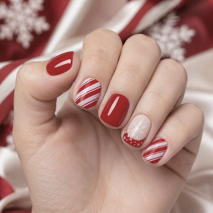 Festive Holiday Themed Nail Art Set Kalsten