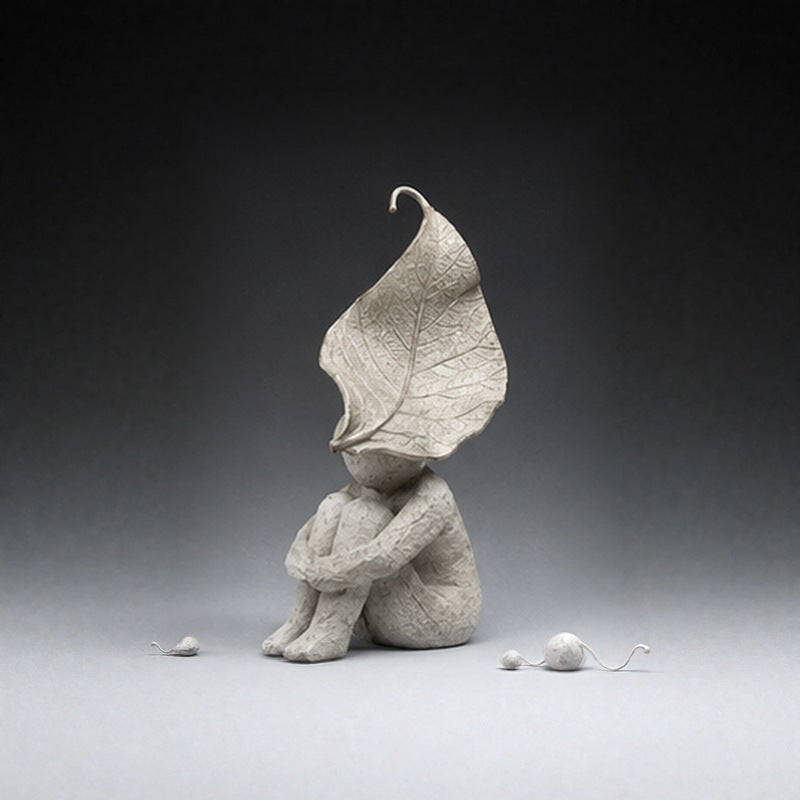 Creative Leaf-Inspired Decorative Sculpture