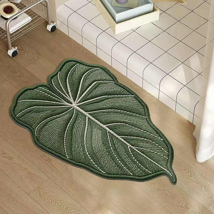 Monstera Leaf Shaped Floor Mat Kalsten